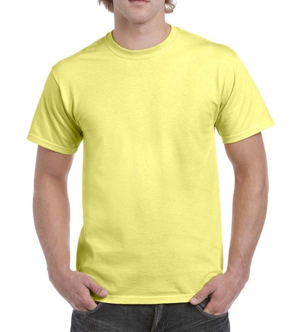 Ultra Cotton Adult T Shirt Kleur Cornsilk