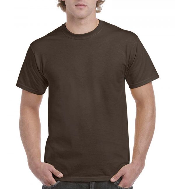 Ultra Cotton Adult T Shirt Kleur Dark Chocolate