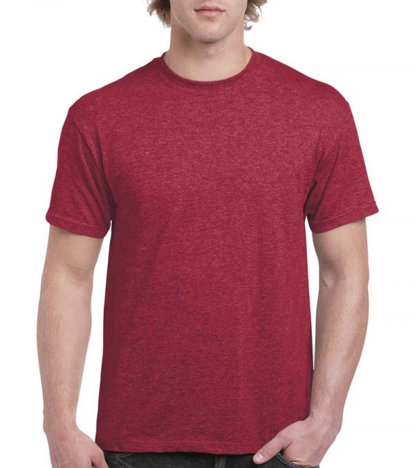 Ultra Cotton Adult T Shirt Kleur Heather Cardinal