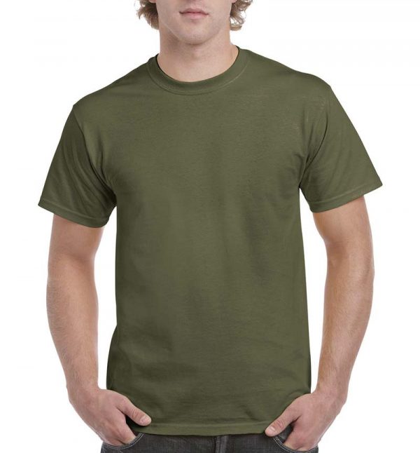 Ultra Cotton Adult T Shirt Kleur Military Green