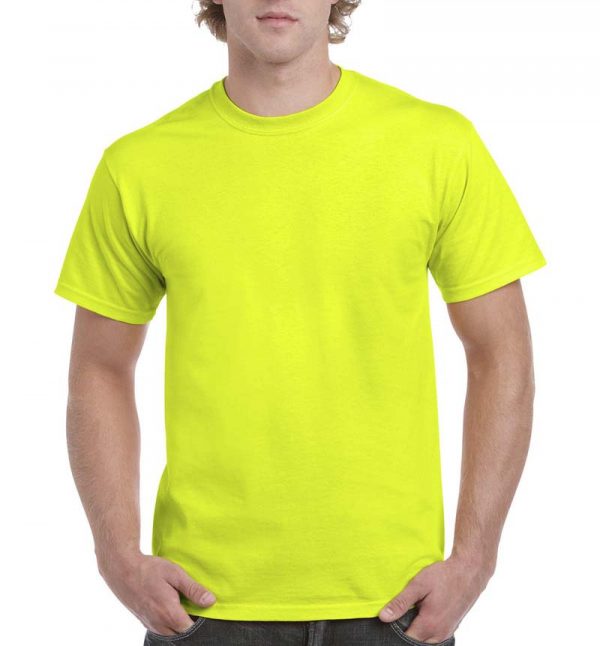 Ultra Cotton Adult T Shirt Kleur Safety Green