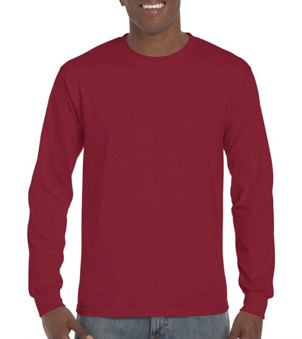 Ultra Cotton Adult T Shirt LS Kleur Cardinal Red