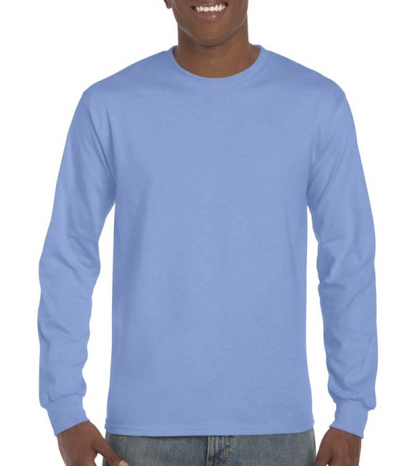 Ultra Cotton Adult T Shirt LS Kleur Carolina Blue