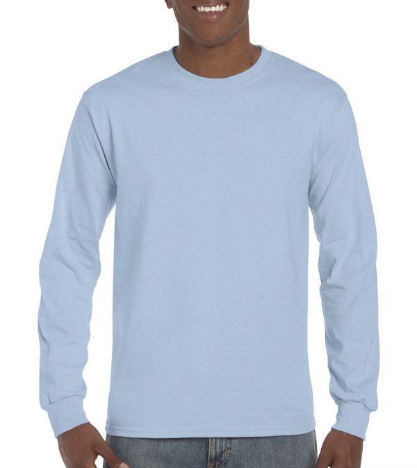 Ultra Cotton Adult T Shirt LS Kleur Light Blue