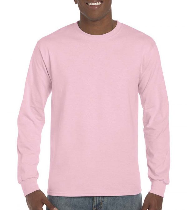 Ultra Cotton Adult T Shirt LS Kleur Light Pink