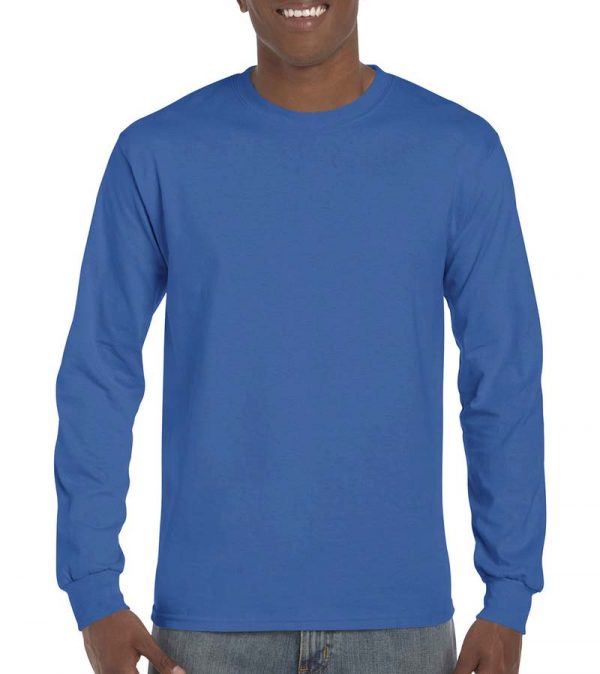 Ultra Cotton Adult T Shirt LS Kleur Royal