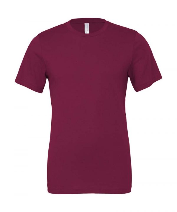 Unisex Jersey Short Sleeve Tee Kleur Maroon