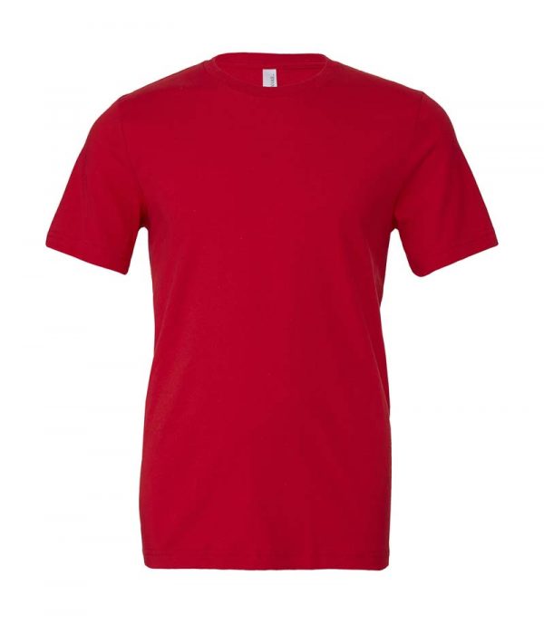 Unisex Jersey Short Sleeve Tee Kleur Red