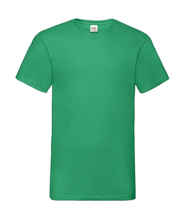 Valueweight V Neck T Shirt Kleur Kelly Green