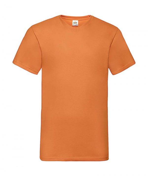 Valueweight V Neck T Shirt Kleur Orange