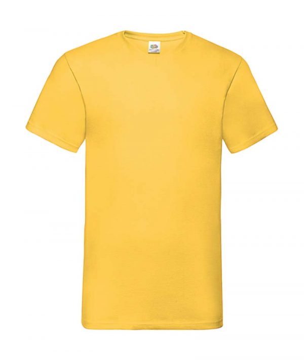 Valueweight V Neck T Shirt Kleur Sunflower