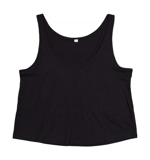 Womens Crop Vest Kleur Black 1