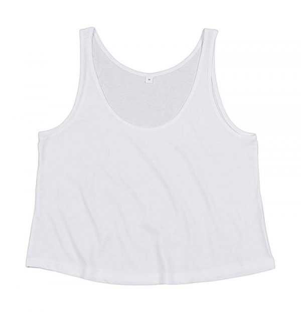 Womens Crop Vest Kleur White