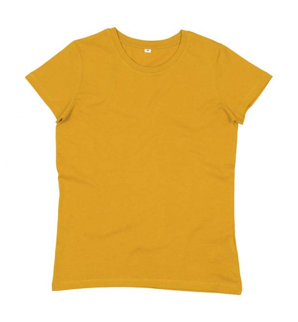 Womens Essential Organic T Kleur Mustard