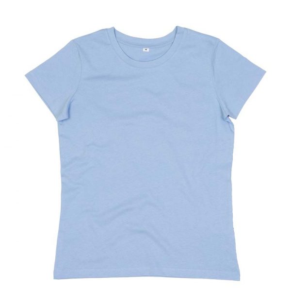 Womens Essential Organic T Kleur Sky Blue