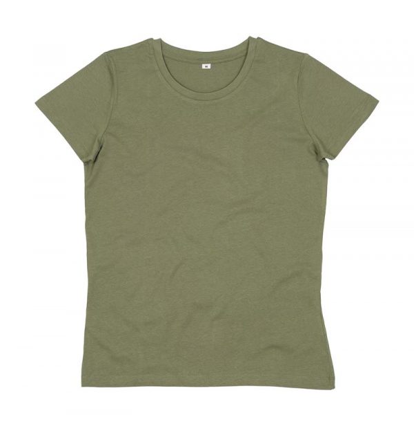 Womens Essential Organic T Kleur Soft Olive