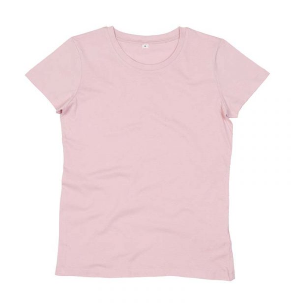 Womens Essential Organic T Kleur Soft Pink