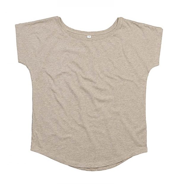 Womens Loose Fit T Kleur Natural Melange