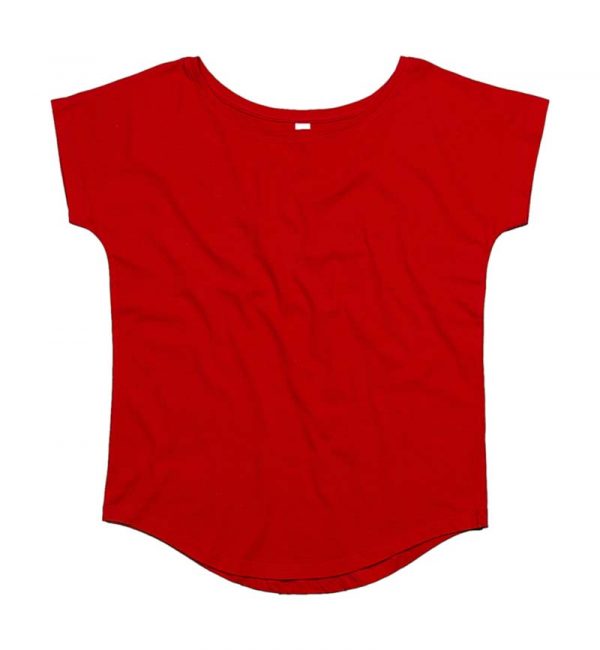 Womens Loose Fit T Kleur Tomato