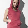 116.85 Cecilia Womens Sleeveless Hooded T Shirt Promo