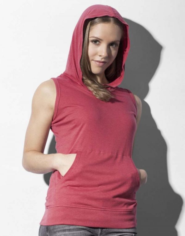 116.85 Cecilia Womens Sleeveless Hooded T Shirt Promo