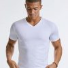 123.00 Mens Pure Organic V Neck Tee Promo