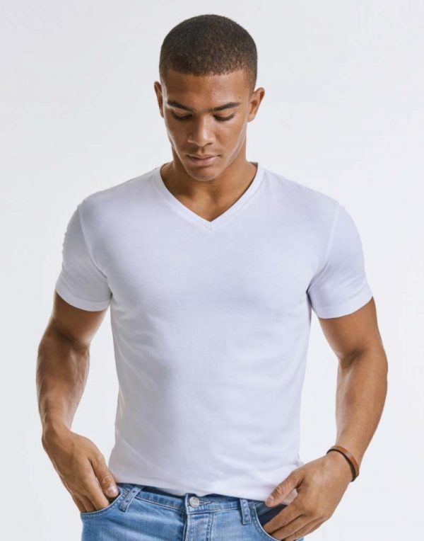 123.00 Mens Pure Organic V Neck Tee Promo