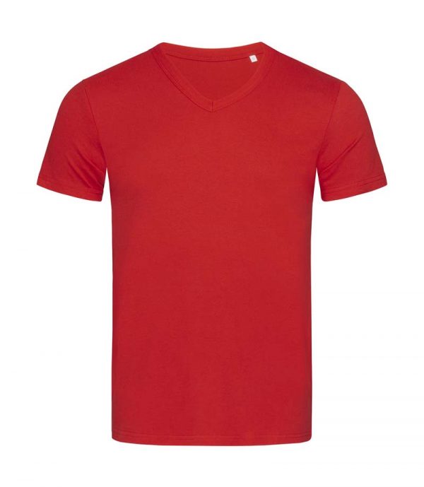 Ben V neck Kleur Crimson Red