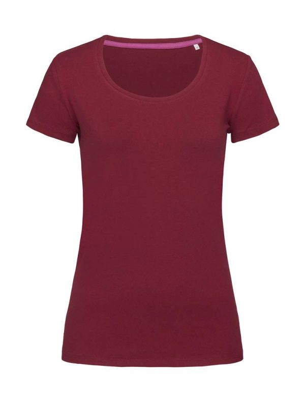 Claire Crew Neck Kleur Bordeaux