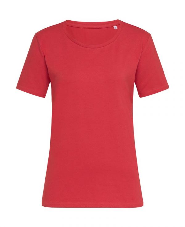 Claire Relaxed Crew Neck Kleur Scarlet Red