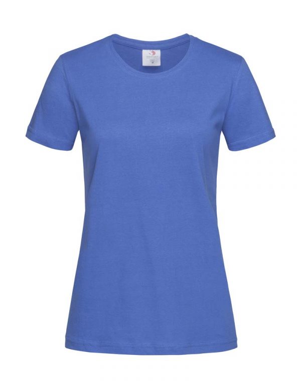 Classic T Fitted Women Kleur Bright Royal