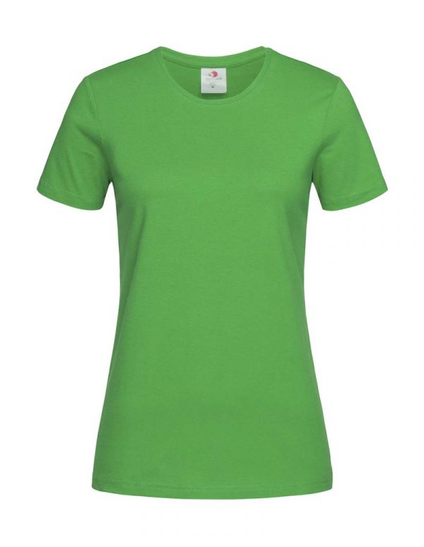 Classic T Fitted Women Kleur Kelly Green