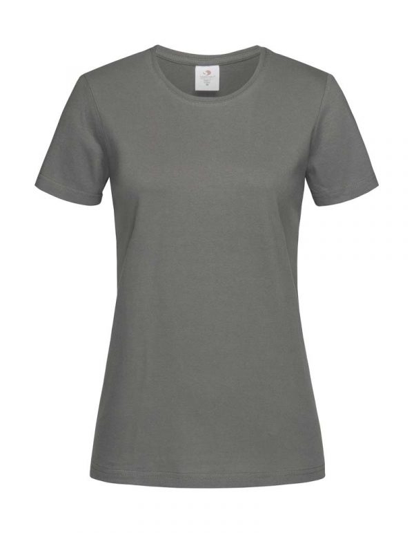 Classic T Fitted Women Kleur Real Grey