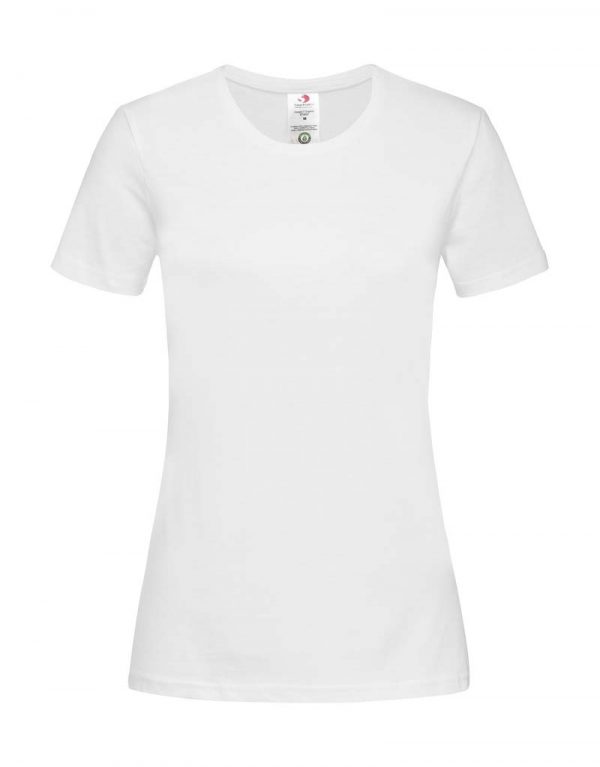 Classic T Organic Fitted Women Kleur White