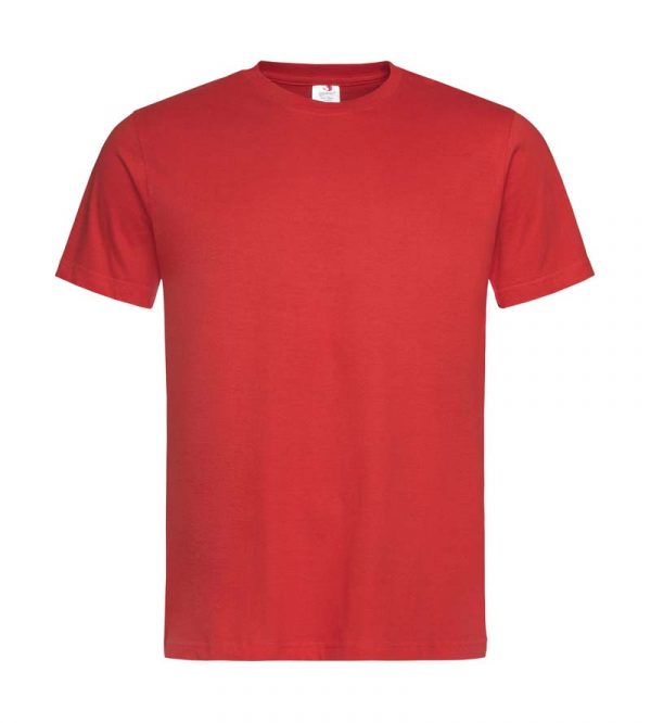 Classic T Organic Unisex Crew Neck Kleur Scarlet Red