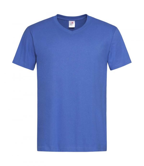 Classic T V Neck Kleur Bright Royal