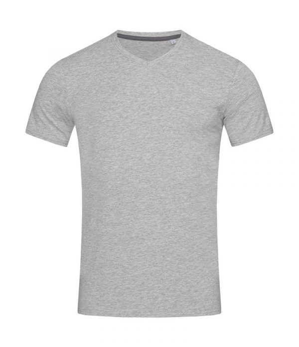 Clive V neck Kleur Grey Heather