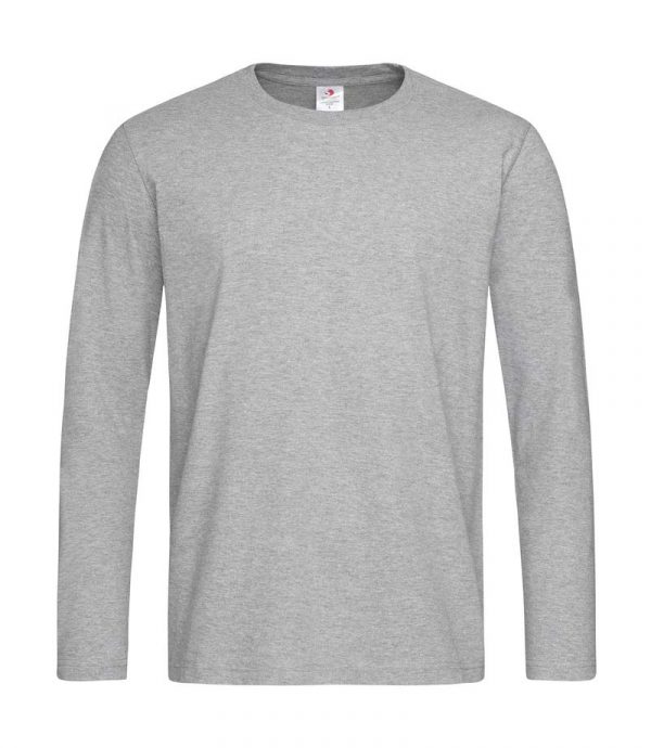 Comfort T 185 Long Sleeve Kleur Grey Heather