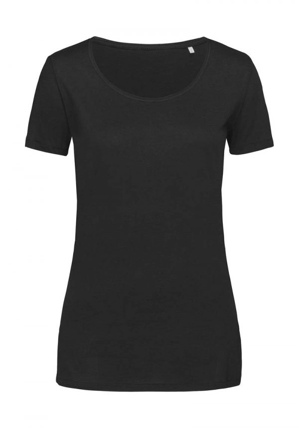 Finest Cotton T Women Kleur Black Opal