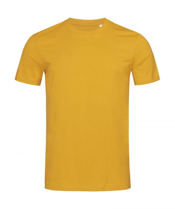 James Crew Neck Men Kleur Indian Yellow