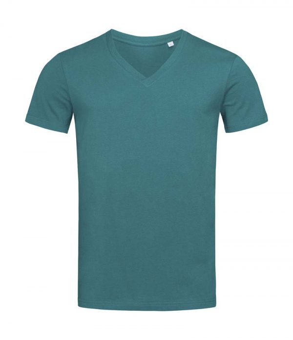 James V neck Men Kleur Pacific Blue