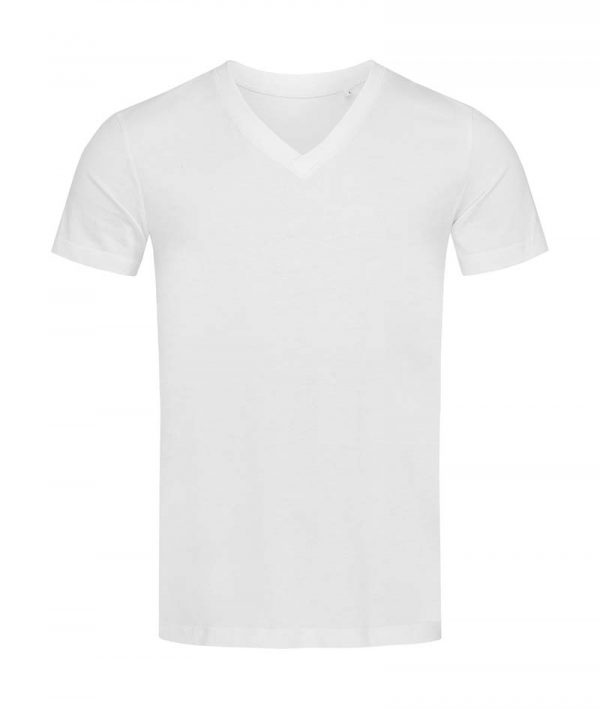 James V neck Men Kleur White