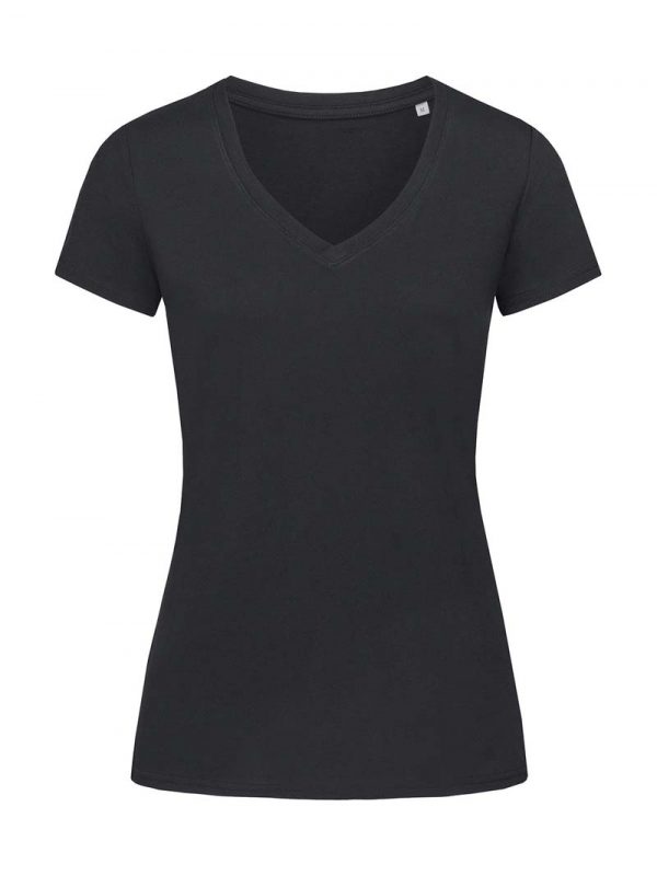 Janet V neck Women Kleur Black Opal