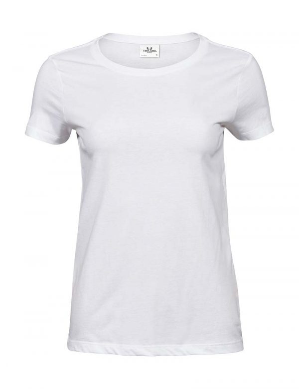 Ladies Luxury Tee Kleur White