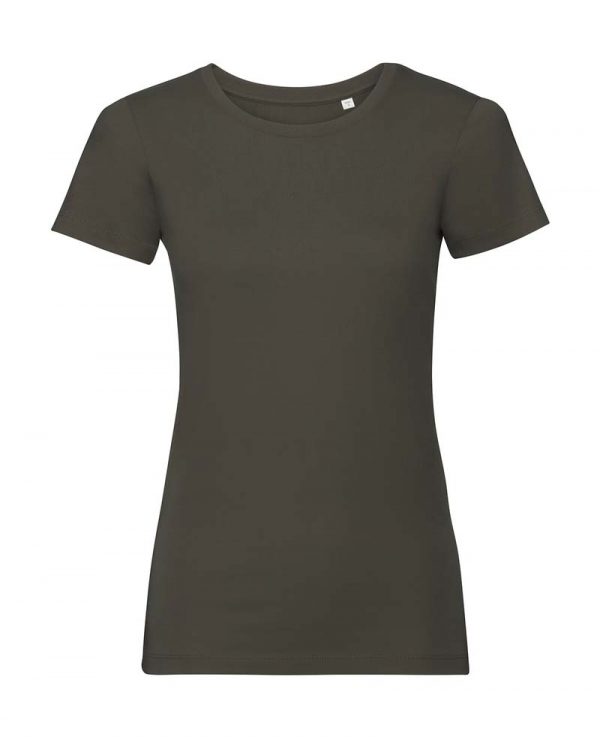 Ladies Pure Organic Tee Kleur Dark Olive