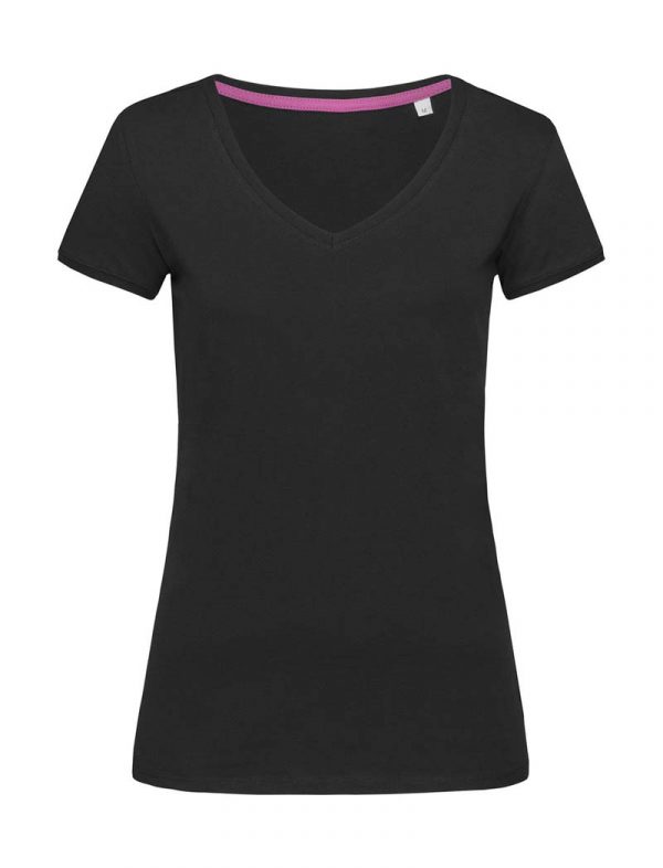 Megan V Neck Kleur Black Opal