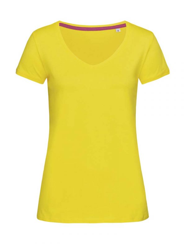 Megan V Neck Kleur Daisy Yellow