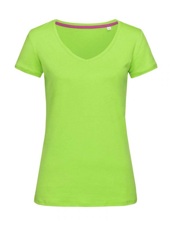 Megan V Neck Kleur Green Flash