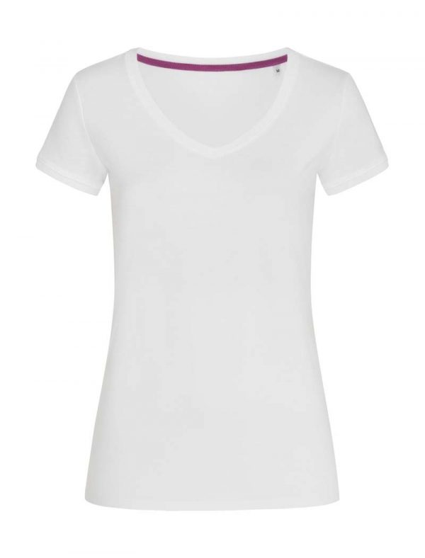 Megan V Neck Kleur White