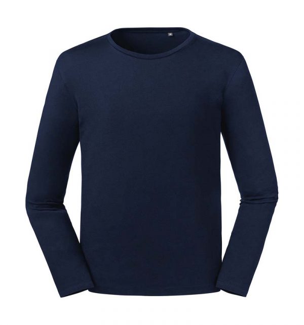 Mens Pure Organic LS Tee Kleur French Navy